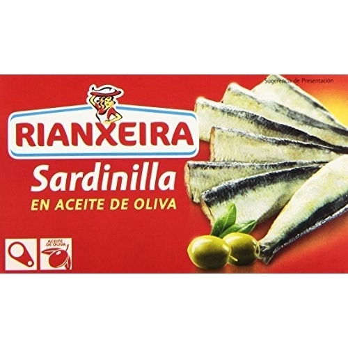 SARDINILLAS ACEITE OLIVA RIANXEIRA 91g.