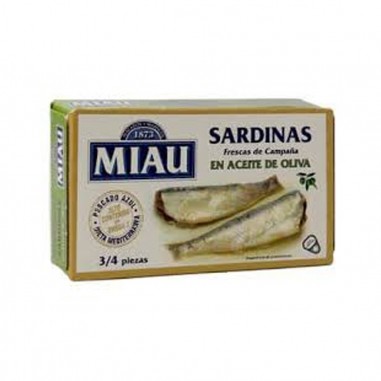 SARDINILLAS ACEITE OLIVA EL MENU 266g.