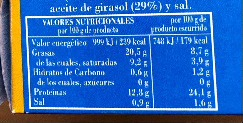 AGUJAS EN ACEITE GIRASOL BALEA 266g.