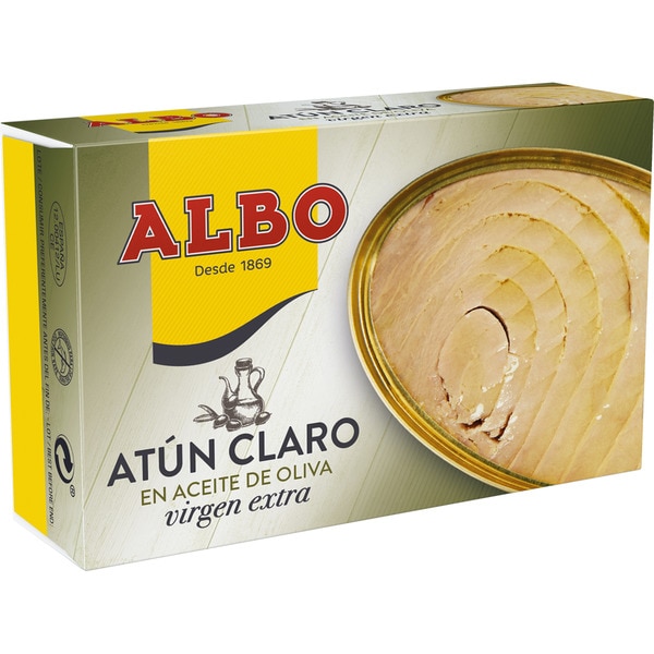 ATUN CLARO ACEITE OLIVA  VIRGEN EXTRA ALBO 112gr.