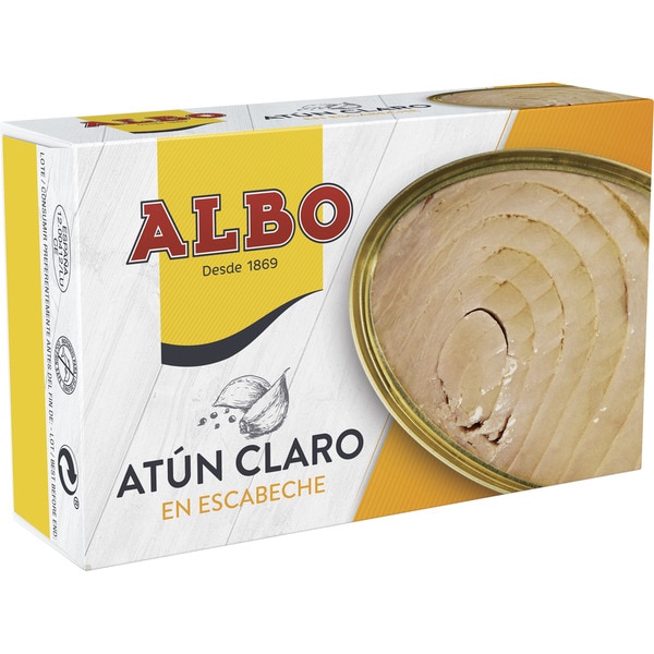 ATUN CLARO EN ESCABECHE ALBO 112g.