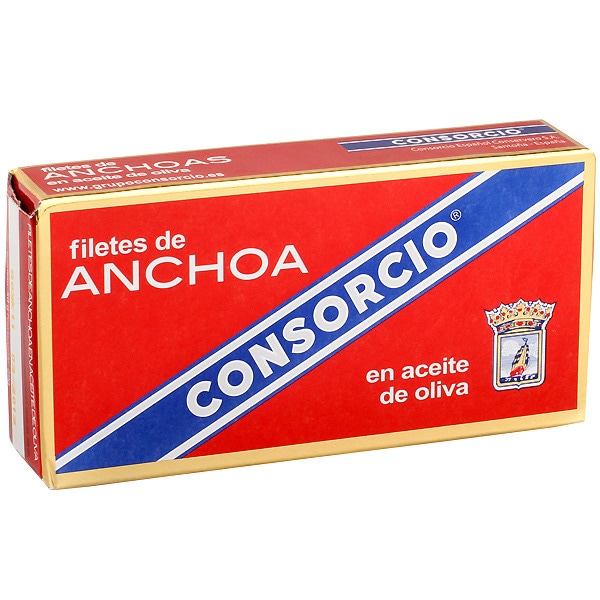 ANCHOAS EN ACEITE DE OLIVA EL CONSORCIO 50g