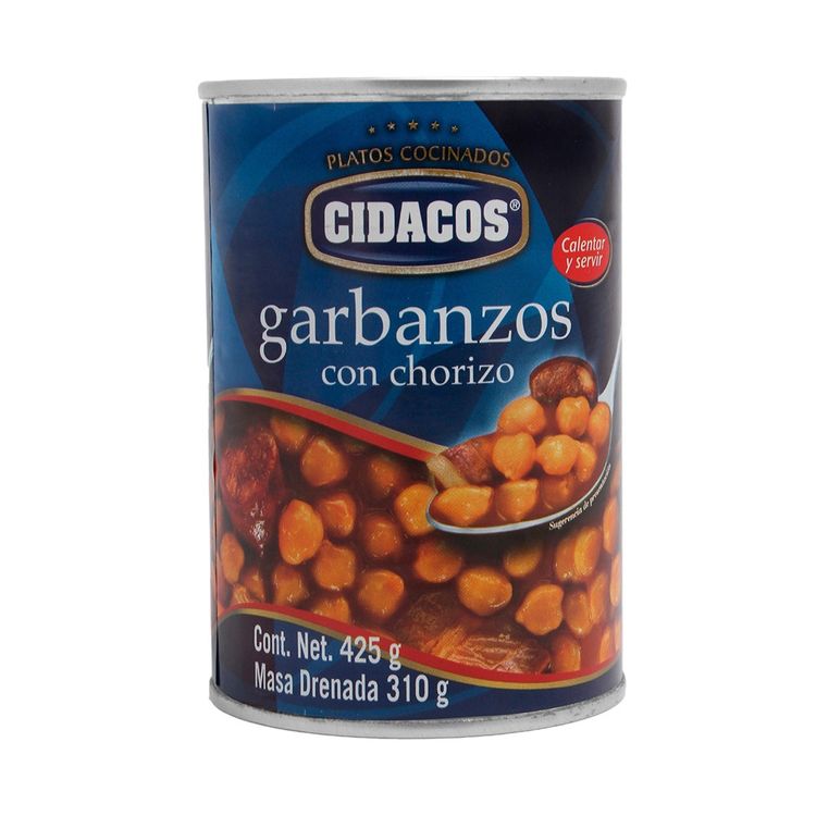 GARBANZOS CON CHORIZO CIDACOS 425g.