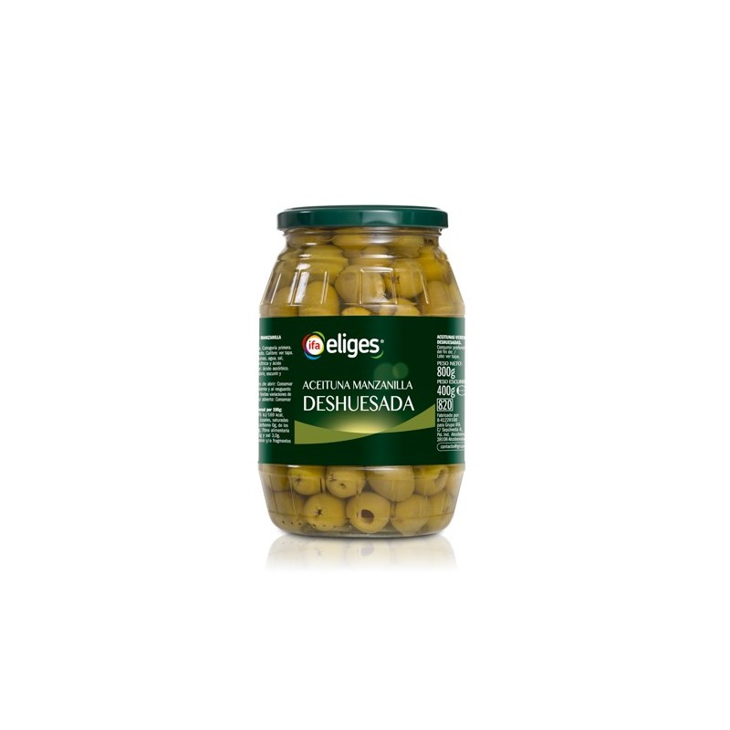 ACEITUNAS VERDE IFA ELIGES SIN HUESO BARRIL 800g.