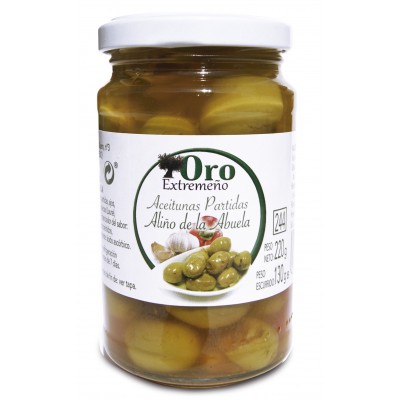 ACEITUNA GORDAL SIN HUESO ALIÑADA BARRIL IFA ELIGES 800g.