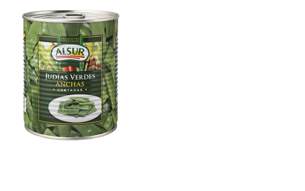 JUDIAS VERDES ANCHAS ALSUR LATA 780 g.