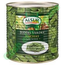 JUDIAS VERDES ANCHAS ALSUR LATA 780 g.