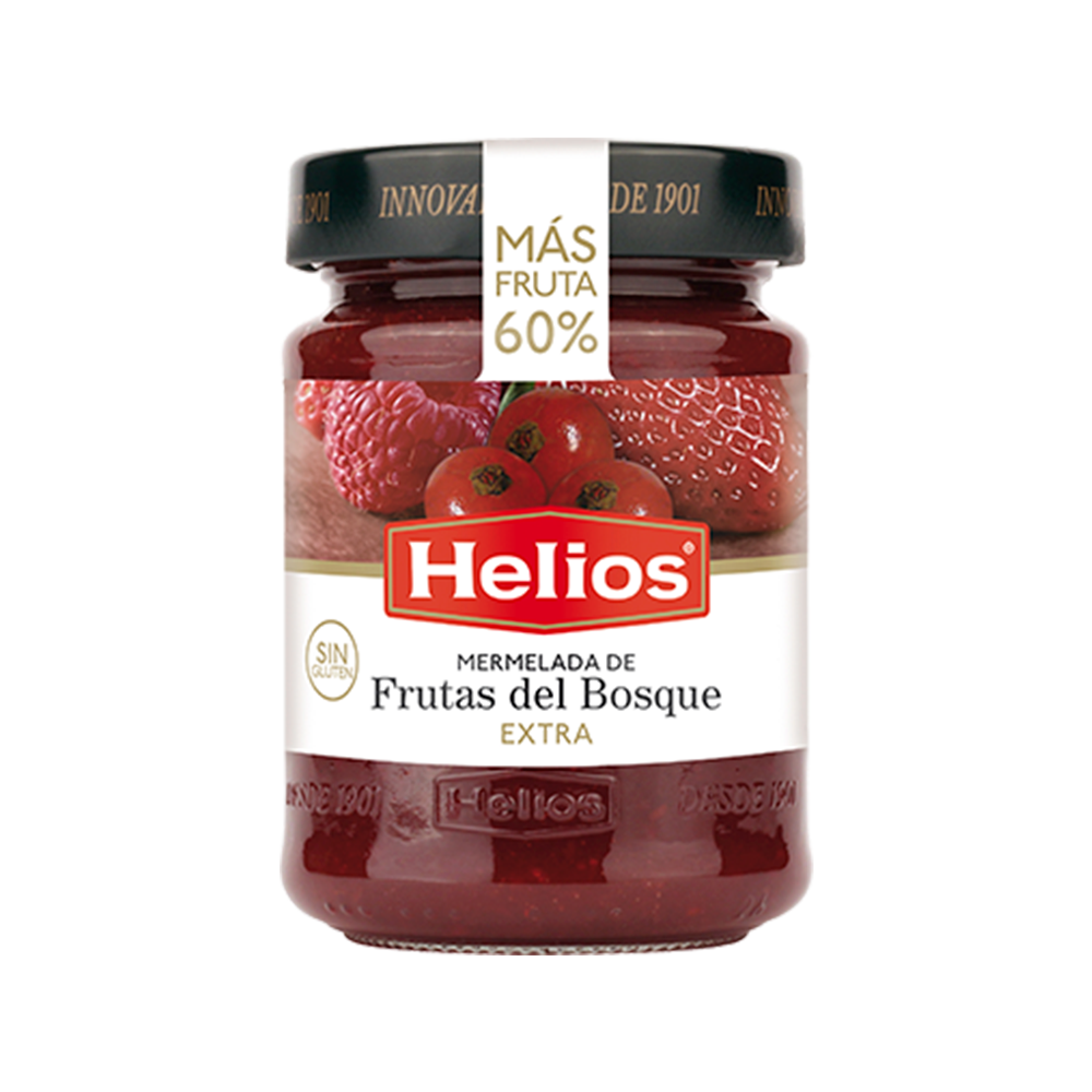 MERMELADA FRUTAS DEL BOSQUE HELIOS 340g.