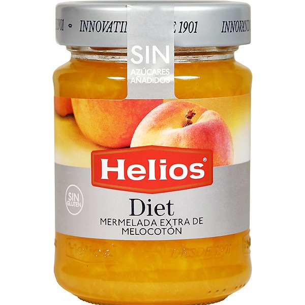 MERMELADA HELIOS DIET MELOCOTON 280 g.