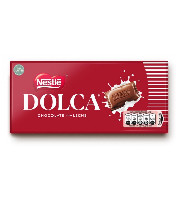 CHOCOLATE DOLCA CON LECHE NESTLE 100 g.