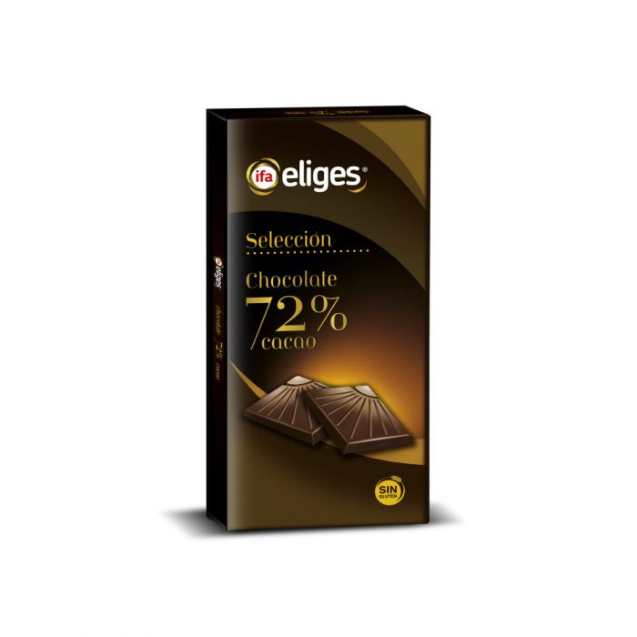 CHOCOLATE NEGRO 72% IFA ELIGES 100 g.