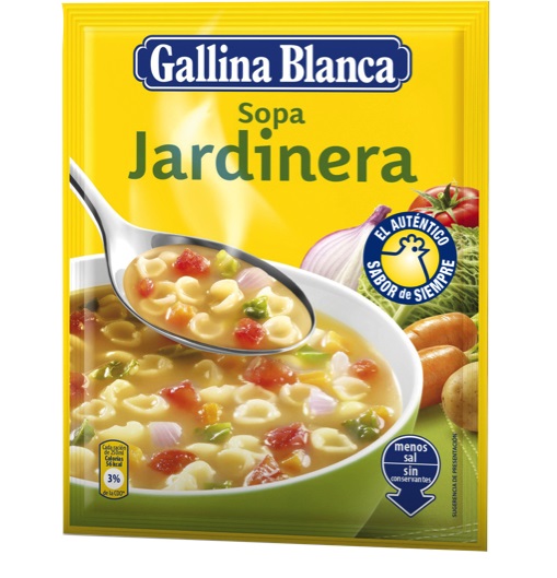 SOPA GALLINA BLANCA JARDINERA 71 g.