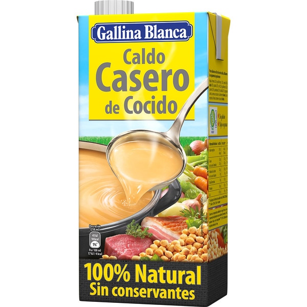 CALDO GALLINA BLANCA CASERO COCIDO 1L.