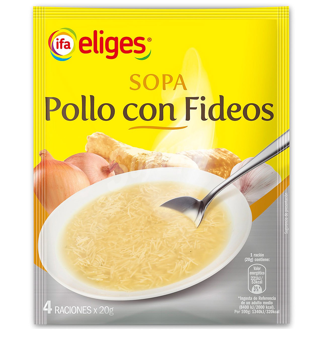 SOPA IFA ELIGES POLLO CON FIDEOS 80 g.