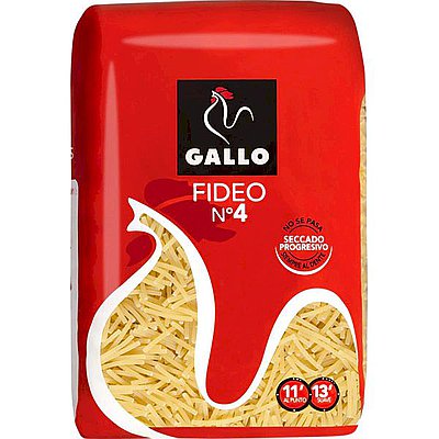 FIDEO GALLO Nº 4 GRUESO 250 g.