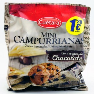 MINI CAMPURRIANAS CHOCOLATE CUETARA 145 g.