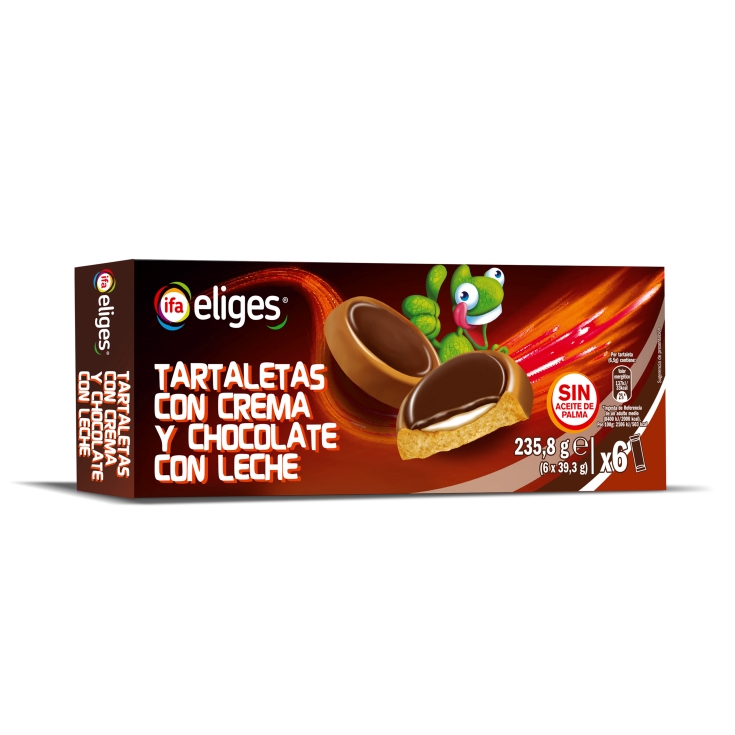 TARTALETA CREMA CHOCOLATE LECHE IFA ELIGES 235,8 g.