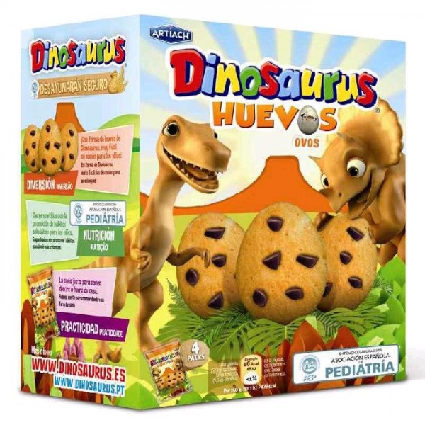GALLETA HUEVOS DINOSAURUS ARTIACH 140 g.