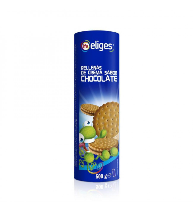 GALLETA RELLENA CHOCOLATE IFA ELIGES 500 g.