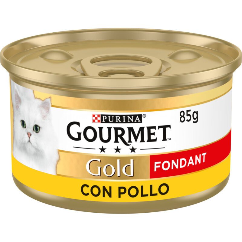GOURMET GOLD GATO POLLO SALMON  FONDANT 85 GRS
