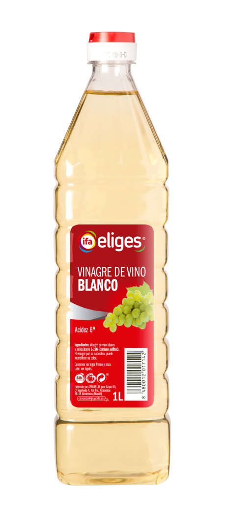 VINAGRE DE VINO BLANCO IFA ELIGES 1 L.