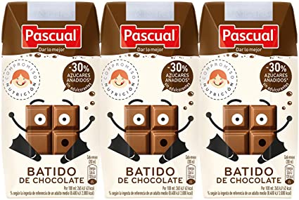 BATIDO CHOCOLATE PASCUAL PACK 3x200 ml.