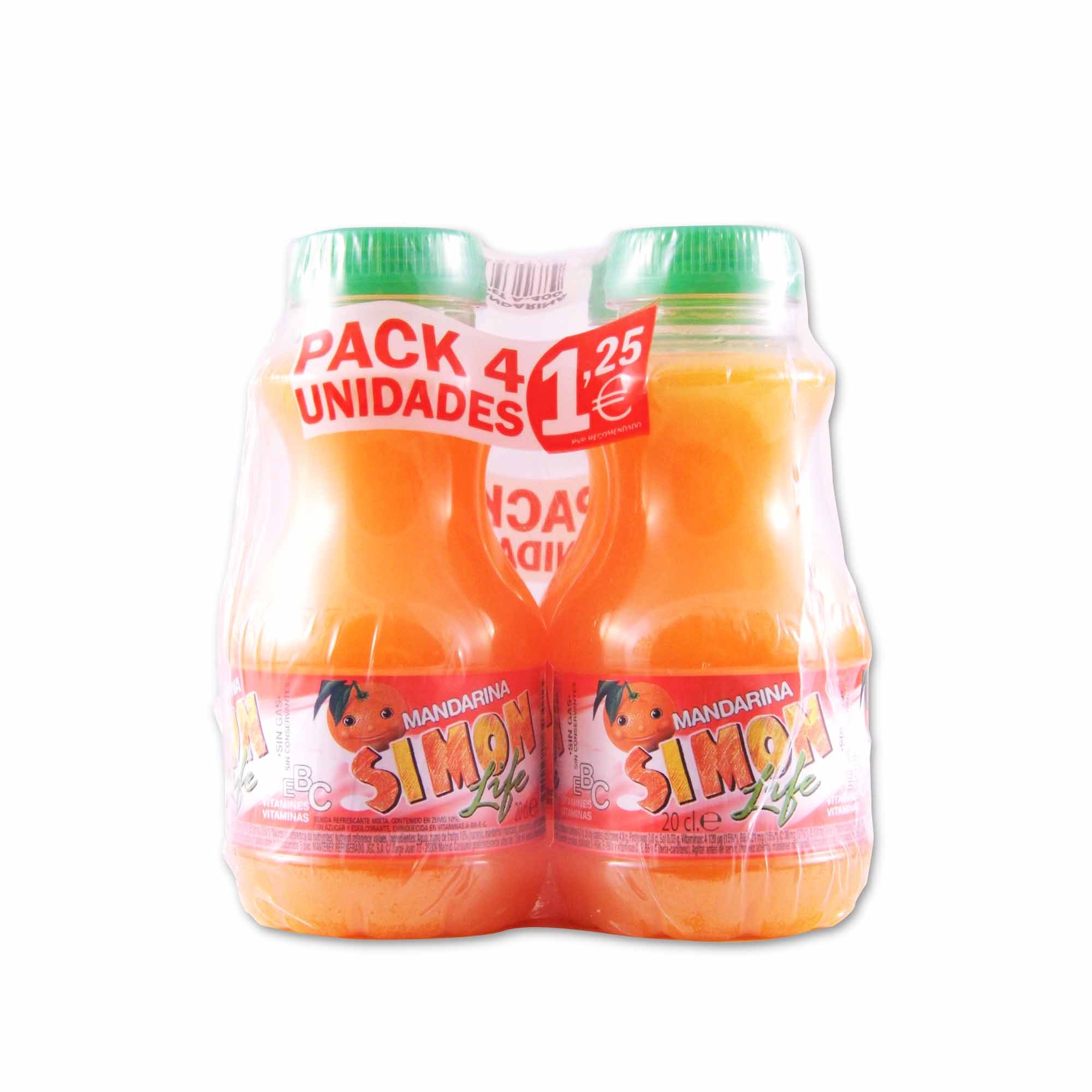 ZUMO MANDARINA DON SIMON LIFE 4x200 ml