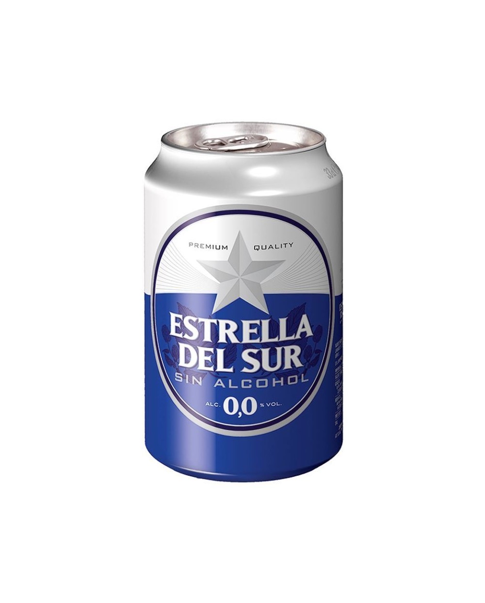 LATA CERVEZA 0,0 ALCOHOL ESTRELLA DEL SUR 33 cl.