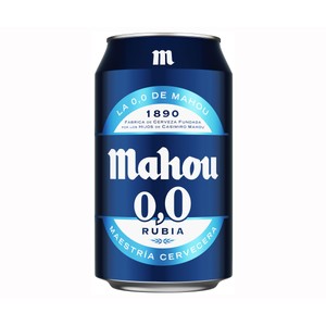 LATA CERVEZA MAHOU 0,0 RUBIA 33cl