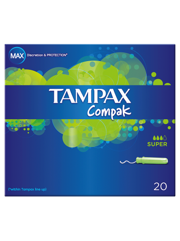 TAMPAX COMPAK SUPER  20ud.