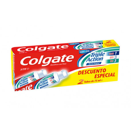 COLGATE DUPLO TRIPLE ACCION 2X75mL