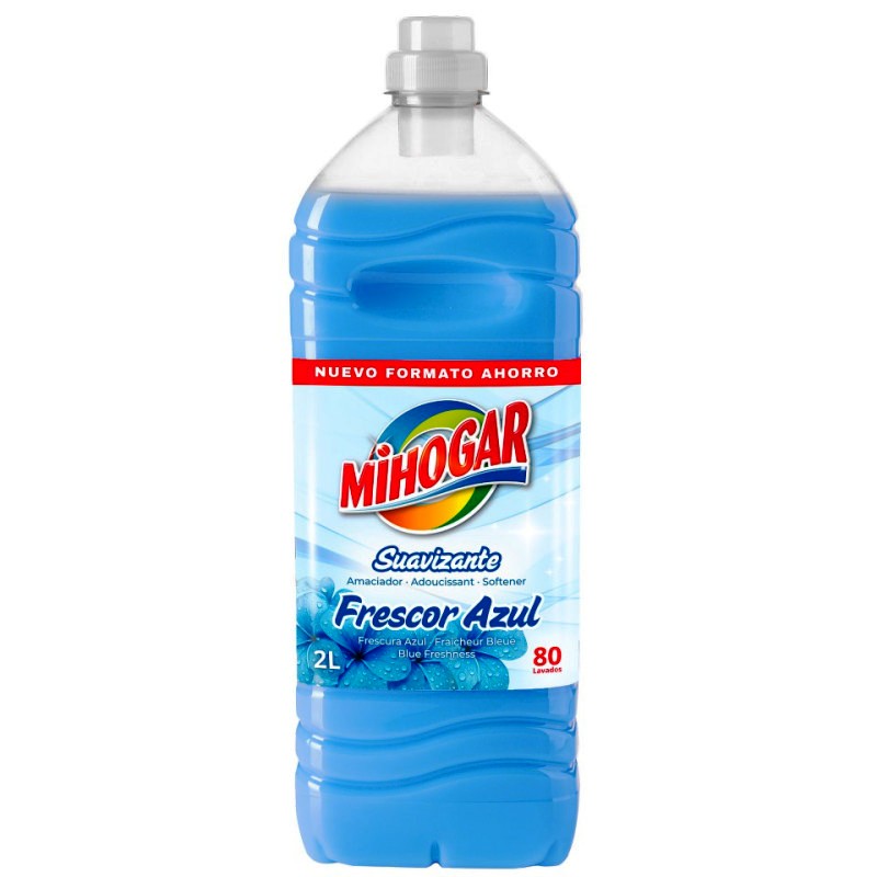 SUAVIZANTE DILUIDO MIHOGAR 80DOSIS FRESCOR AZUL