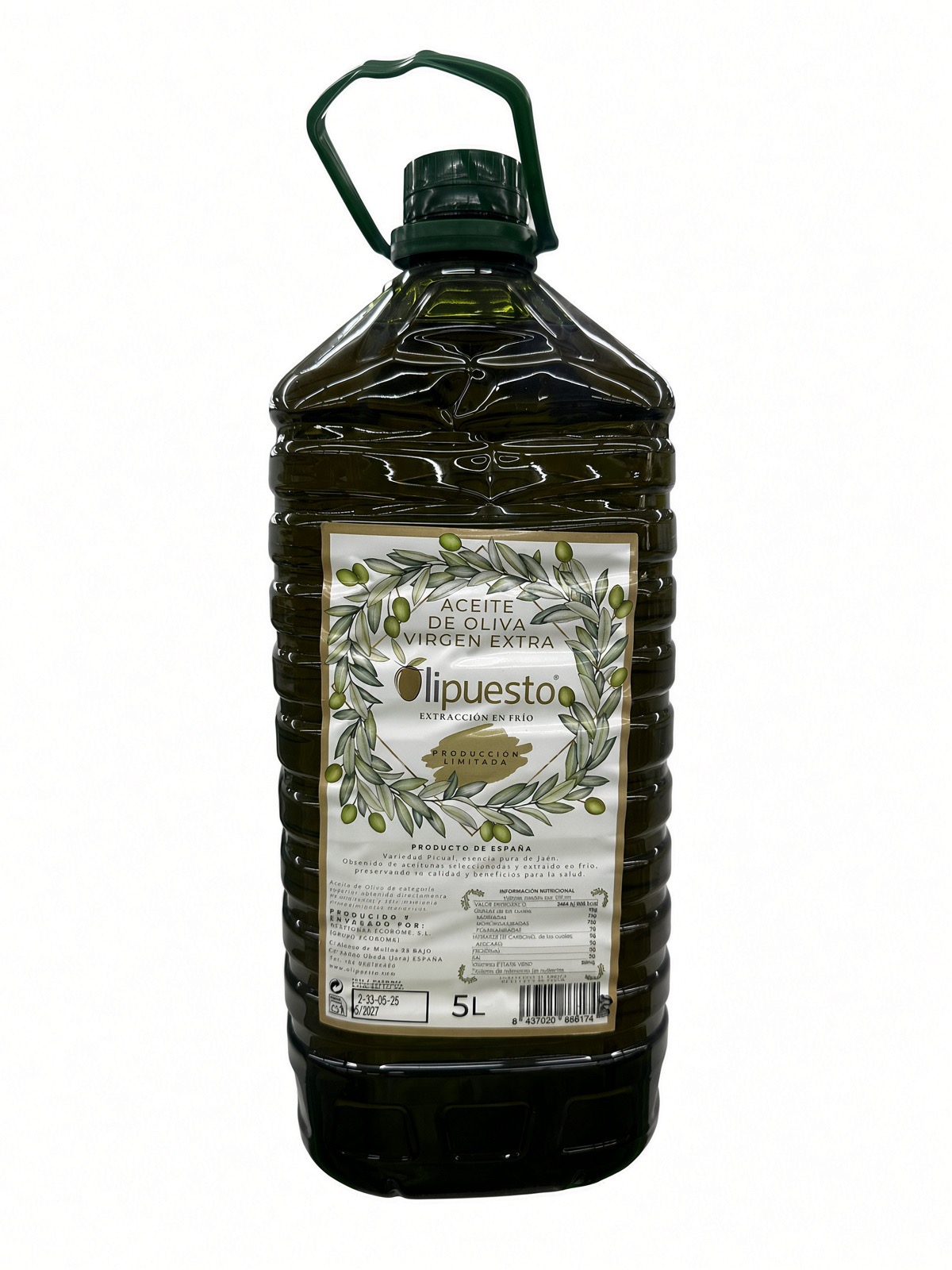 ACEITE OLIVA VIRGEN EXTRA OLIPUESTO 5L.