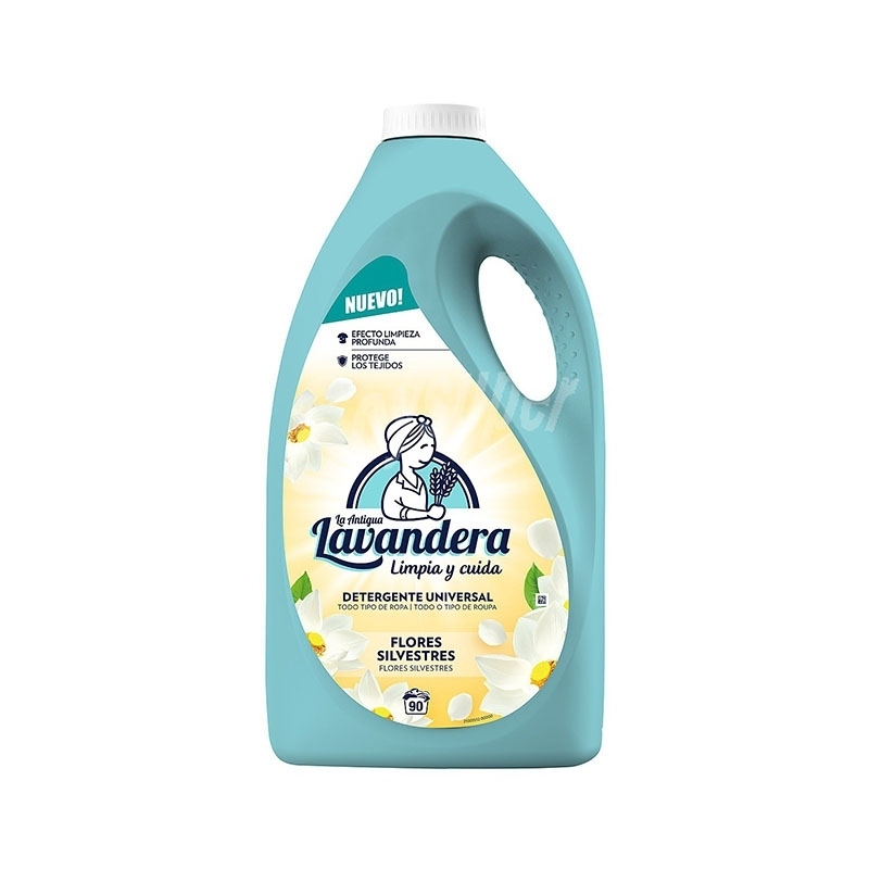 DETERGENTE LIQUIDO FLORAL LAVANDERA FLORES SILVESTRES 90 DOSIS