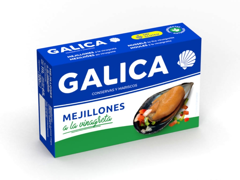 MEJILLONES GALICA VINAGRETA 65g.
