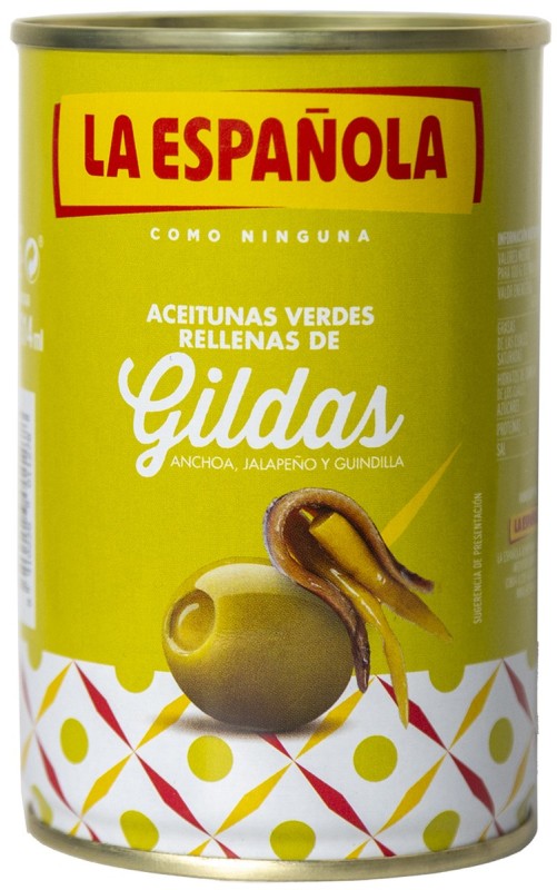 ACEITUNAS LA ESPAÑOLA 300ml RELLENAS GILDA