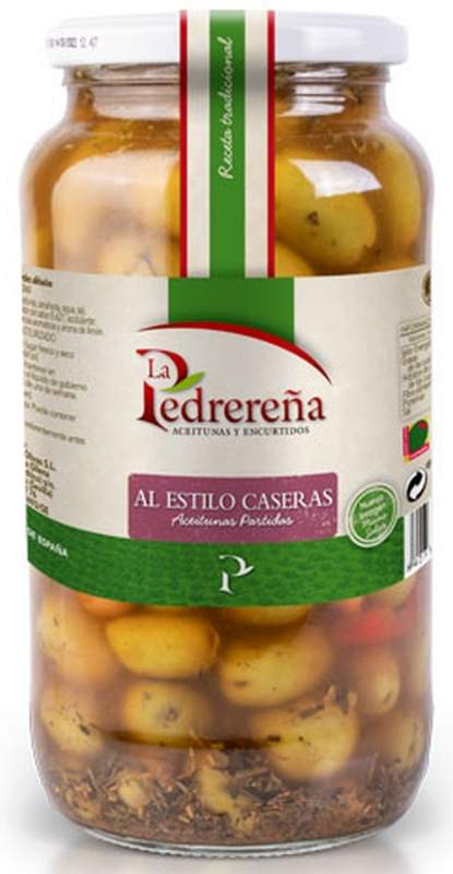 ACEITUNAS LA PEDREREÑA PARTIDAS 550g.