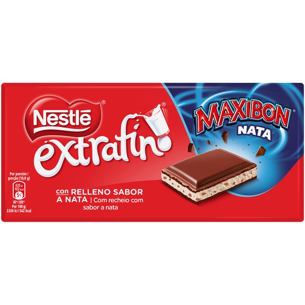 CHOCOLATE NESTLE EXTRAFINO 170g. RELLENO MAXIBON