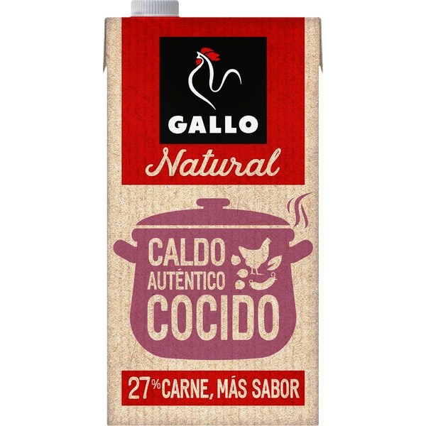 CALDO COCIDO GALLO 1L + 1L GRATIS