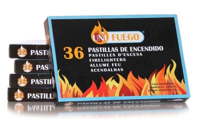 PASTILLAS ENCIENDE FUEGOS UNIFUEGO 36 PASTILLAS