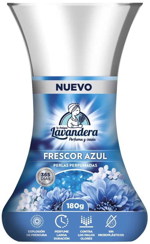 PERLAS PERFUMADA LAVADANDERA FRESCOR AZUL 180g.