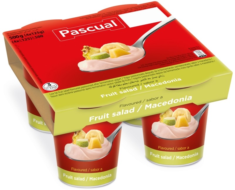 YOGURT ORIGINAL MACEDONIA PASCUAL 4x125g.