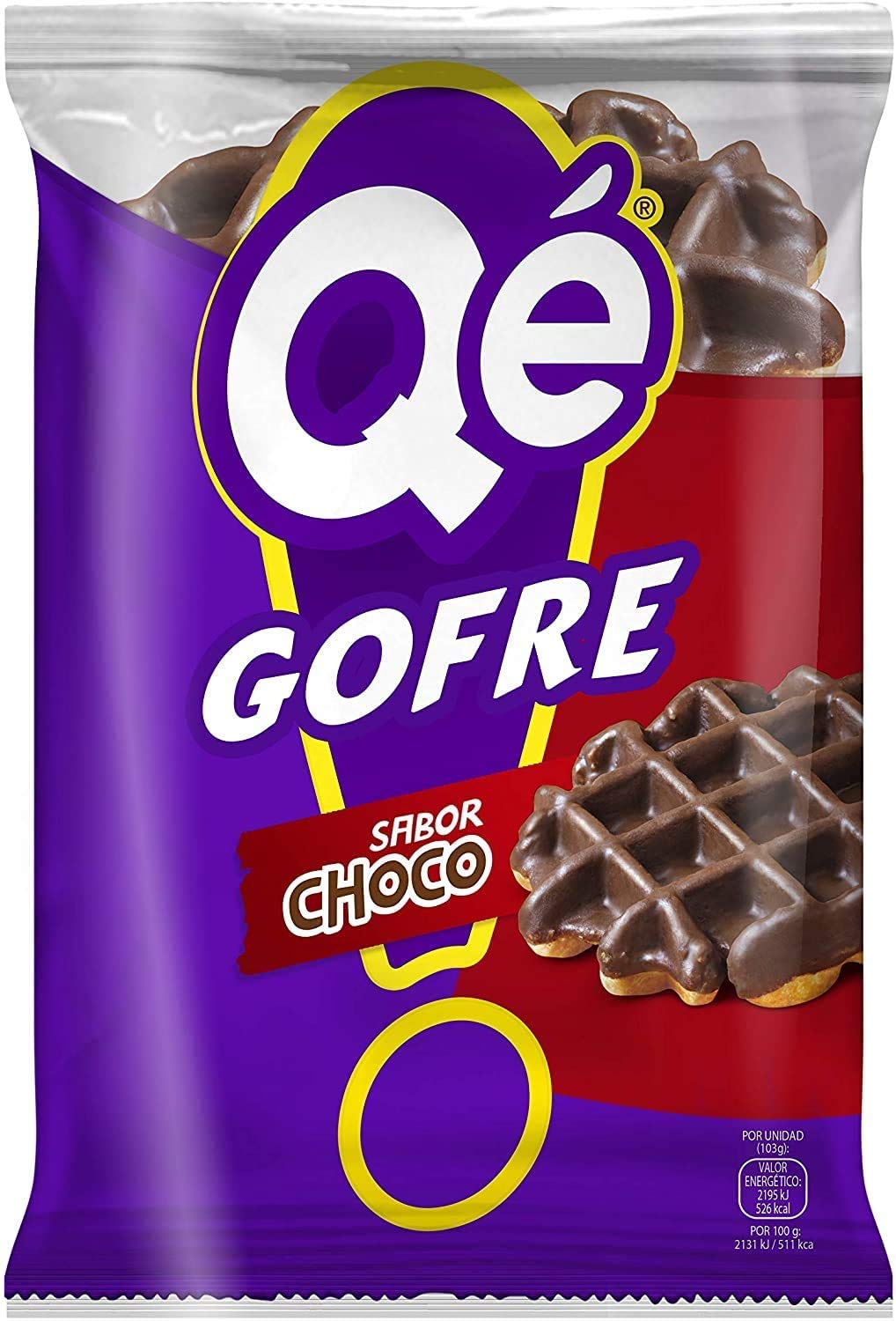 QE! GOFRE CHOCOLATE BIMBO 100g.