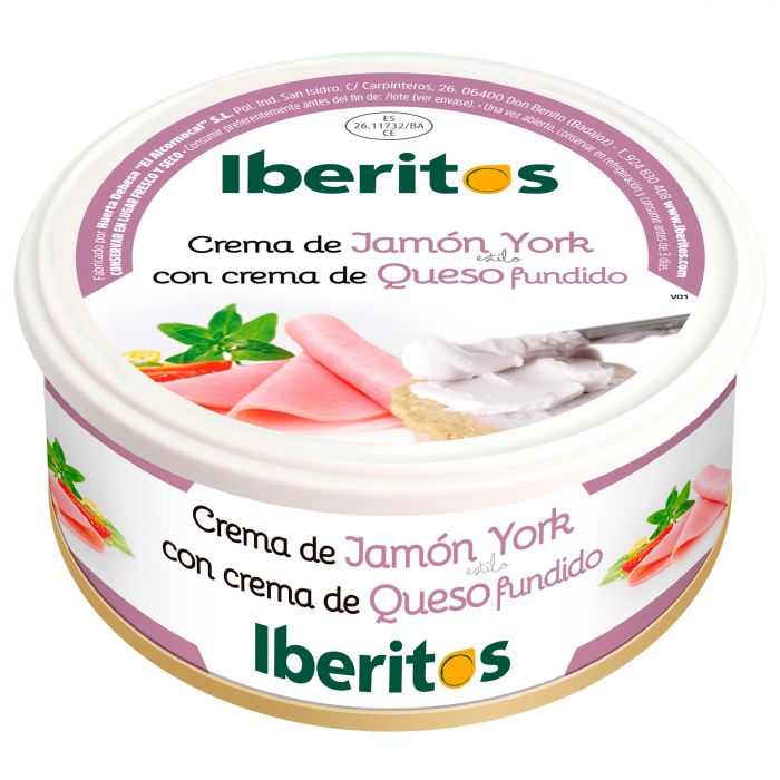 PATE JAMON YORK-QUESO IBERITOS 250g.