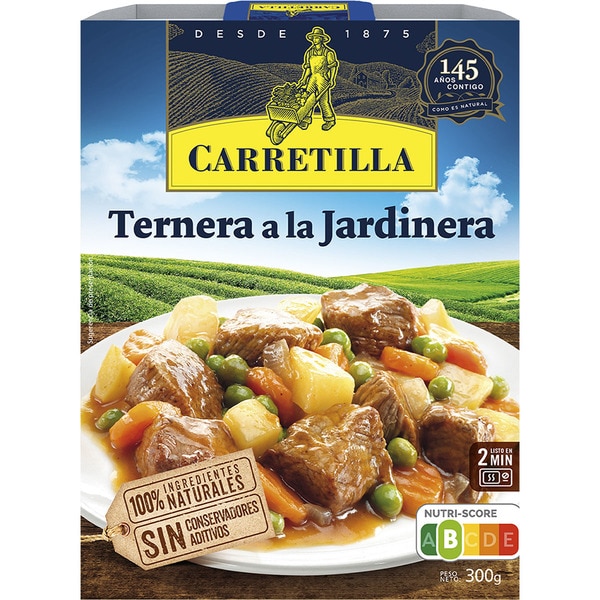 TERNERA A LA JARDINERA CARRETILLA 275grs